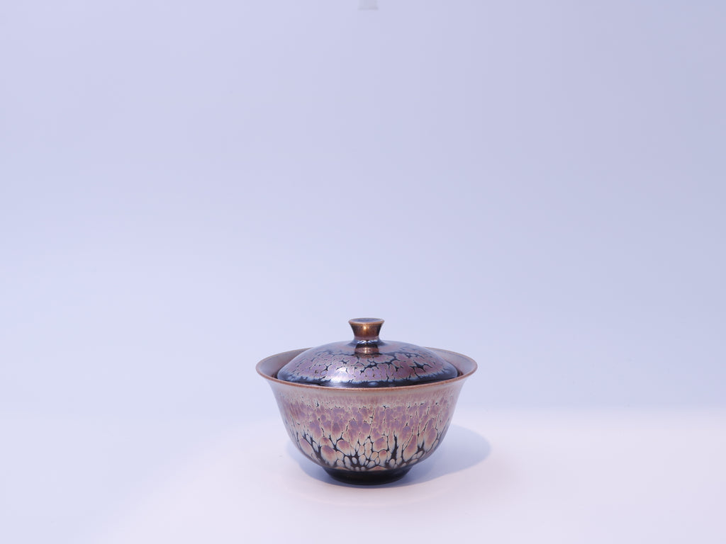rose-pink oil spot jianzhan gaiwan