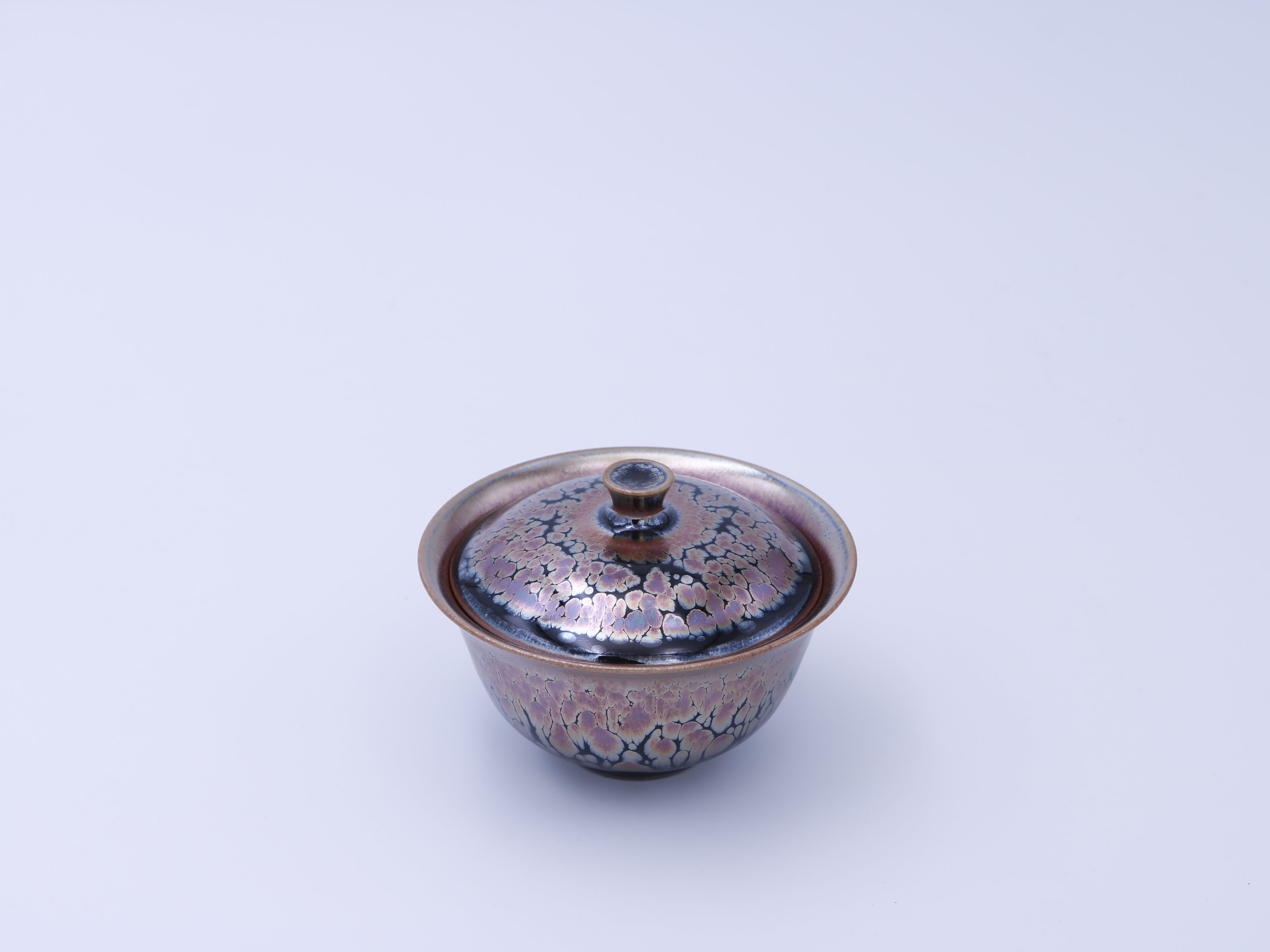 rose-pink oil spot jianzhan gaiwan
